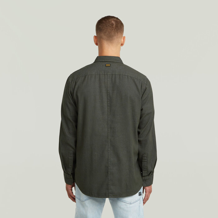 G-Star - G-Star - Panelled pkt reg. shirt | Skjorte Asfalt gd