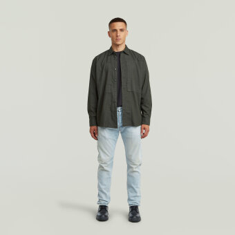G-Star - G-Star - Panelled pkt reg. shirt | Skjorte Asfalt gd