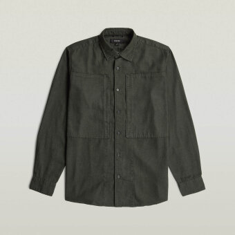 G-Star - G-Star - Panelled pkt reg. shirt | Skjorte Asfalt gd