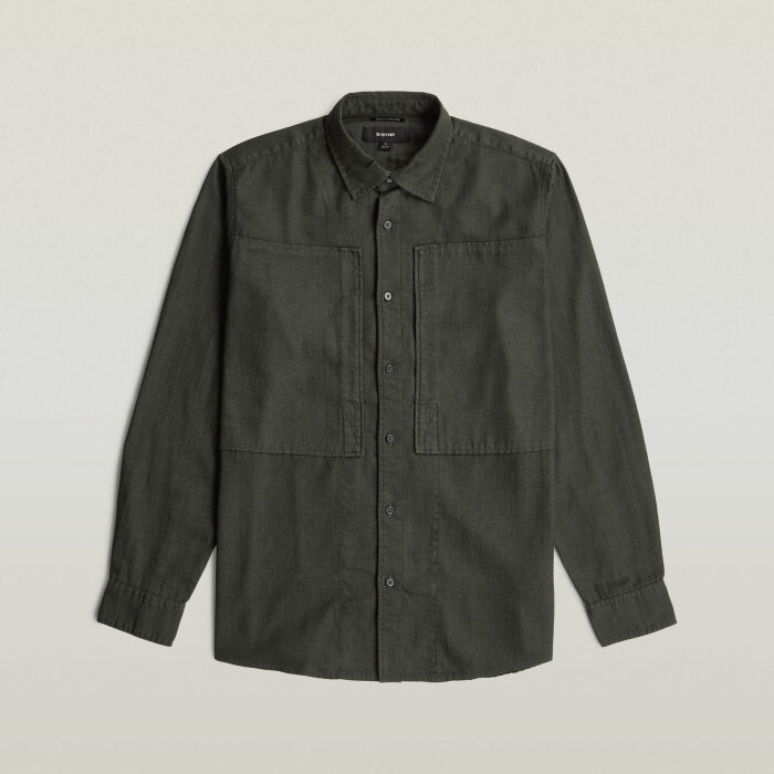 G-Star - G-Star - Panelled pkt reg. shirt | Skjorte Asfalt gd
