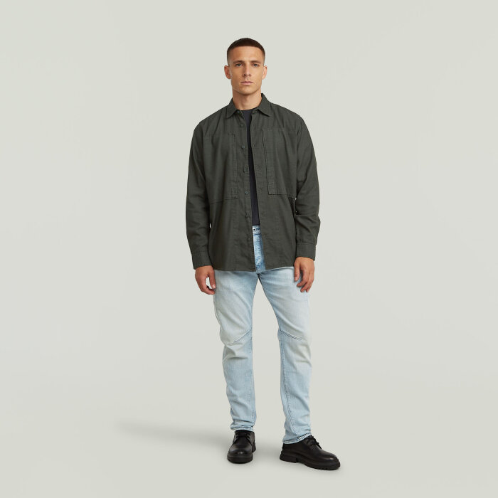 G-Star - G-Star - Panelled pkt reg. shirt | Skjorte Asfalt gd