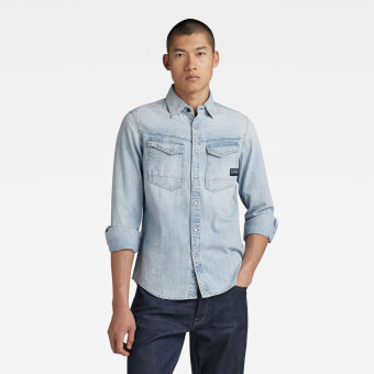 G-Star - G-Star - Dakota slim shirt | Skjorte Sun faded blue mist