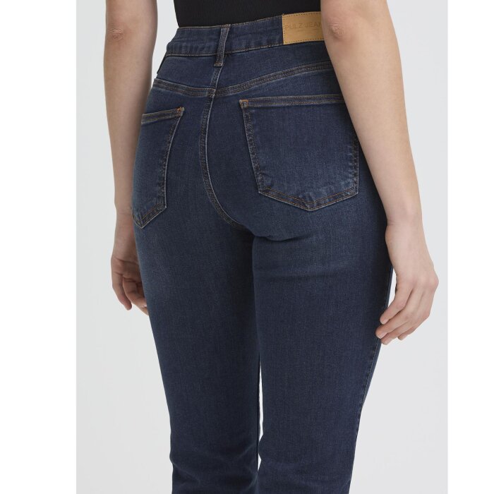 Pulz Jeans ( Dame )  - PULZ - PZEMMA HW | JEANS DARK BLUE DENIM