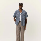 LES DEUX - Les Deux - Lukas arabesque shirt | K/Æ Skjorte Blue Fog