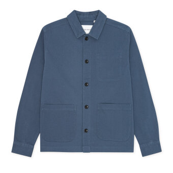 LES DEUX - Les Deux - Layton | Overshirt Dark Denim Blue