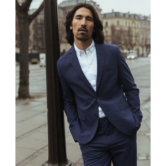 Mos Mosh Gallery - Mos Mosh - James dynamic luxe | Blazer Jakke Navy