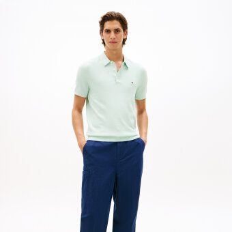 Tommy Hilfiger - Tommy Hilfiger - Cotton knitted | Polo T-shirt Minty essence Tommy Hilfiger - Tommy Hilfiger - Cotton knitted | Polo T-shirt Minty essence