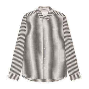 LES DEUX - Les Deux - Konrad striped shirt | Skjorte Dark Navy LES DEUX - Les Deux - Konrad striped shirt | Skjorte Dark Navy