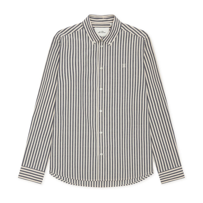 LES DEUX - Les Deux - Konrad striped shirt | Skjorte Dark Navy