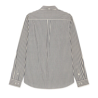 LES DEUX - Les Deux - Konrad striped shirt | Skjorte Dark Navy LES DEUX - Les Deux - Konrad striped shirt | Skjorte Dark Navy