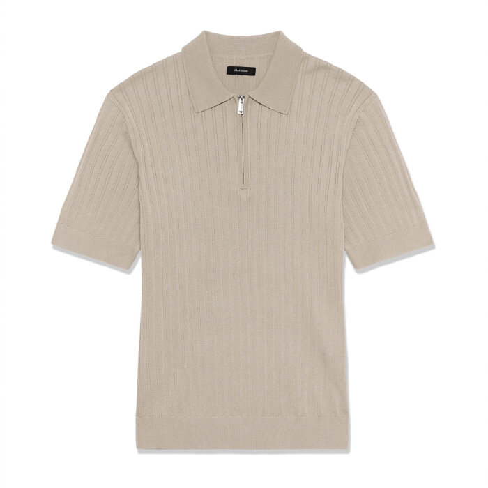 Matinique - Matinique - Polo knit | Polo t-shirt Plaza Taupe