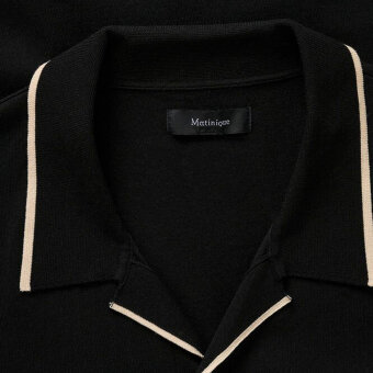 Matinique - Matinique - Polomin knit | Polo T-shirt Black
