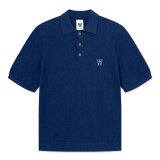 Double A by Wood Wood - Wood Wood - Lamin | Polo T-shirt Navy Peony Double A by Wood Wood - Wood Wood - Lamin | Polo T-shirt Navy Peony
