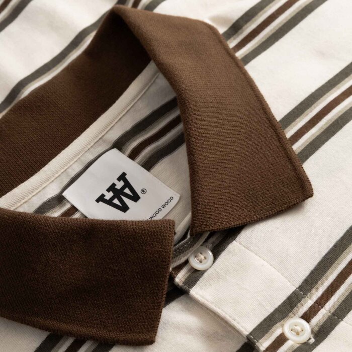 Double A by Wood Wood - Wood Wood - Colton | Polo T-shirt Desert Palm