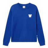 Double A by Wood Wood - Wood Wood - Tay sweater | Strik Navy Peony