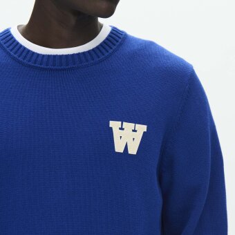 Double A by Wood Wood - Wood Wood - Tay sweater | Strik Navy Peony