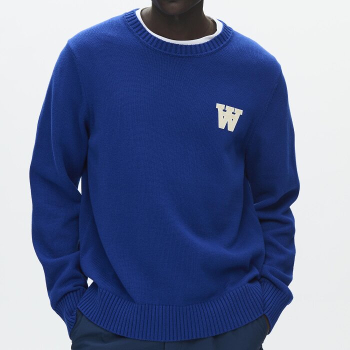 Double A by Wood Wood - Wood Wood - Tay sweater | Strik Navy Peony
