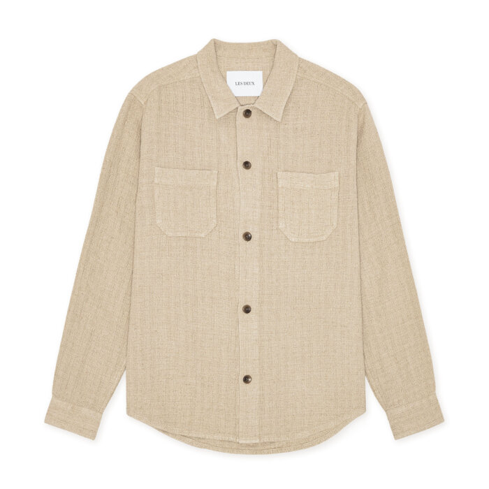 LES DEUX - Les Deux - Hamilton | Overshirt Light Sand