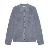 LES DEUX - Les Deux - Gerald knitted shirt | Overshirt Dark Denim Blue LES DEUX - Les Deux - Gerald knitted shirt | Overshirt Dark Denim Blue