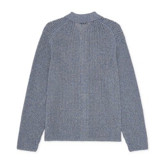 LES DEUX - Les Deux - Gerald knitted shirt | Overshirt Dark Denim Blue