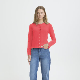 ICHI ( Dame ) - ICHI - IHLULS O-NECK CA | CARDIGAN TEABERRY