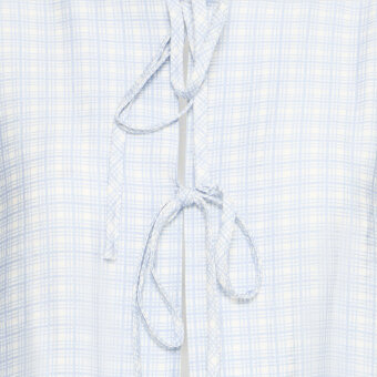 ICHI ( Dame ) - ICHI - IHHETTA SH | SKJORTE POWDER BLUE CHECK