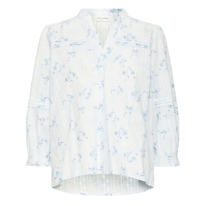 Pulz Jeans ( Dame )  - PULZ - PZBELLAROSE BLOUSE | SKJORTE COASTAL FJORD