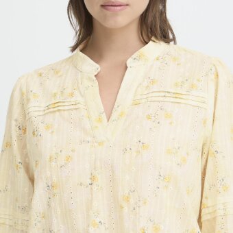 Pulz Jeans ( Dame )  - PULZ - PZBELLAROSE BLOUSE | SKJORTE OCHRE