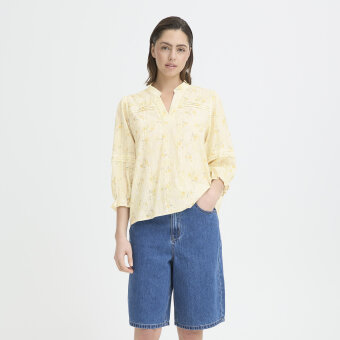 Pulz Jeans ( Dame )  - PULZ - PZBELLAROSE BLOUSE | SKJORTE OCHRE