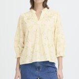 Pulz Jeans ( Dame )  - PULZ - PZBELLAROSE BLOUSE | SKJORTE OCHRE
