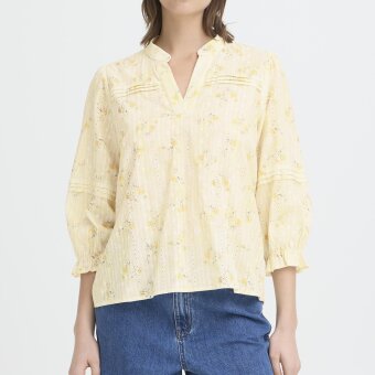 Pulz Jeans ( Dame )  - PULZ - PZBELLAROSE BLOUSE | SKJORTE OCHRE