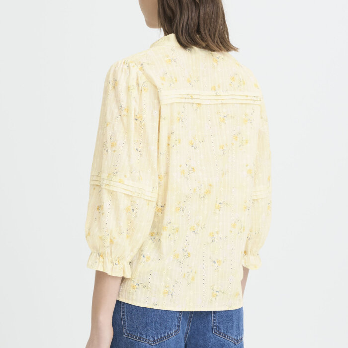 Pulz Jeans ( Dame )  - PULZ - PZBELLAROSE BLOUSE | SKJORTE OCHRE