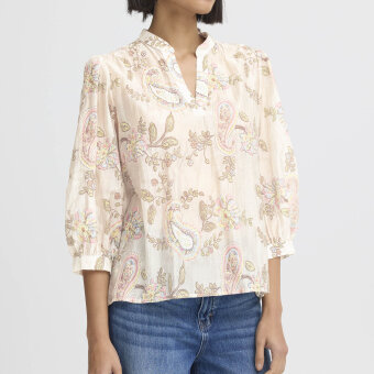 Pulz Jeans ( Dame )  - PULZ - PZBECKETT BLOUSE | SKJORTE CLOUD DANCER