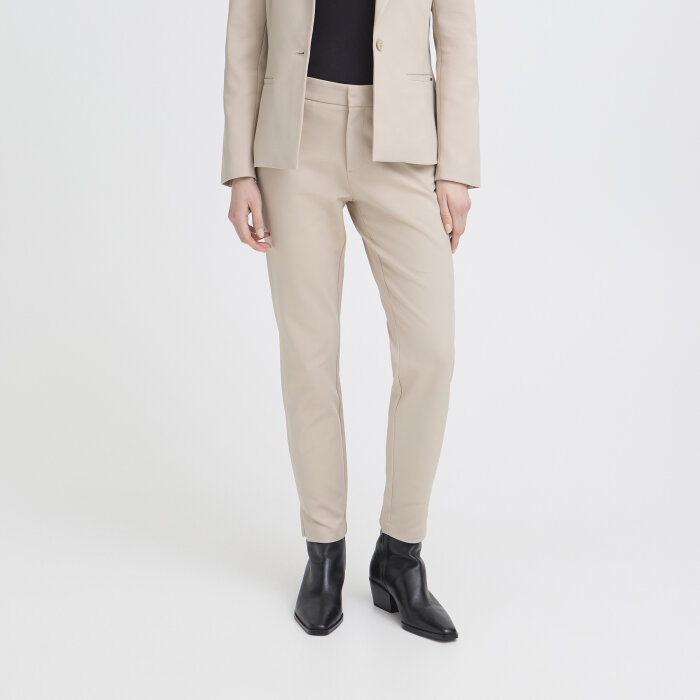 Pulz Jeans ( Dame )  - PULZ - PZBINDY HW PANT ANKL | BUKSER PURE CASHMERE 