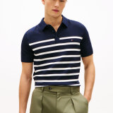 Tommy Hilfiger  - Tommy Hilfiger - Cotton knitted | Polo T-shirt Desert Sky