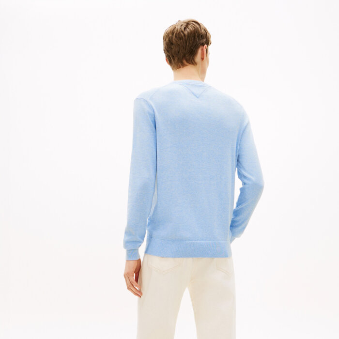 Tommy Hilfiger  - Tommy Hilfiger - Essential cotton crew neck | Strik Vessel Blue