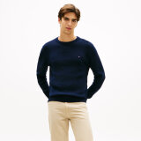 Tommy Hilfiger  - Tommy Hilfiger - Structure crew neck | Strik Desert Sky