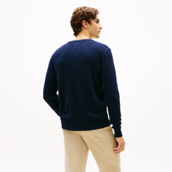 Tommy Hilfiger  - Tommy Hilfiger - Structure crew neck | Strik Desert Sky