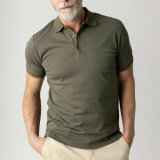 Mos Mosh Gallery - Mos Mosh - Harvey | Polo T-shirt Grape Leaf Mos Mosh Gallery - Mos Mosh - Harvey | Polo T-shirt Grape Leaf