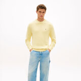 Tommy Hilfiger - Tommy Hilfiger - Two Tone Boucle Crew | Strik Citronella Tommy Hilfiger - Tommy Hilfiger - Two Tone Boucle Crew | Strik Citronella