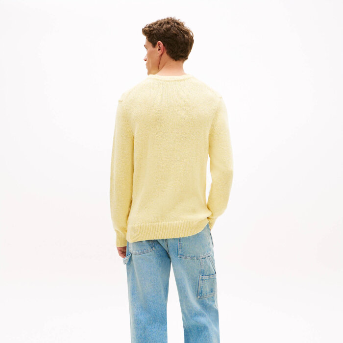 Tommy Hilfiger  - Tommy Hilfiger - Two Tone Boucle Crew | Strik Citronella