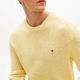 Tommy Hilfiger - Tommy Hilfiger - Two Tone Boucle Crew | Strik Citronella Tommy Hilfiger - Tommy Hilfiger - Two Tone Boucle Crew | Strik Citronella