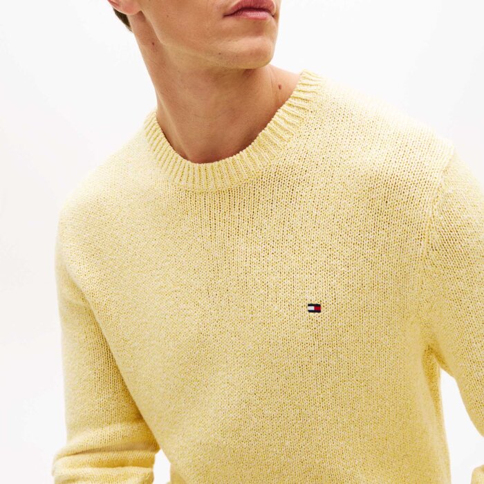 Tommy Hilfiger  - Tommy Hilfiger - Two Tone Boucle Crew | Strik Citronella