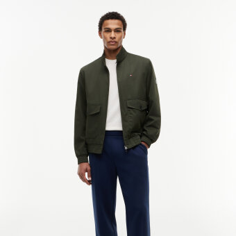 Tommy Hilfiger  - Tommy Hilfiger - Harrington | Vindjakke Eclipse Green