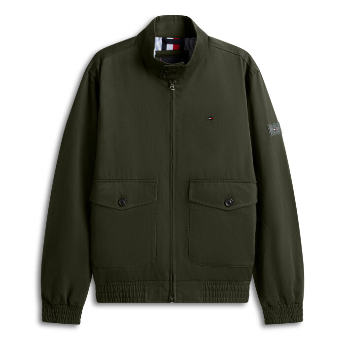 Tommy Hilfiger  - Tommy Hilfiger - Harrington | Vindjakke Eclipse Green