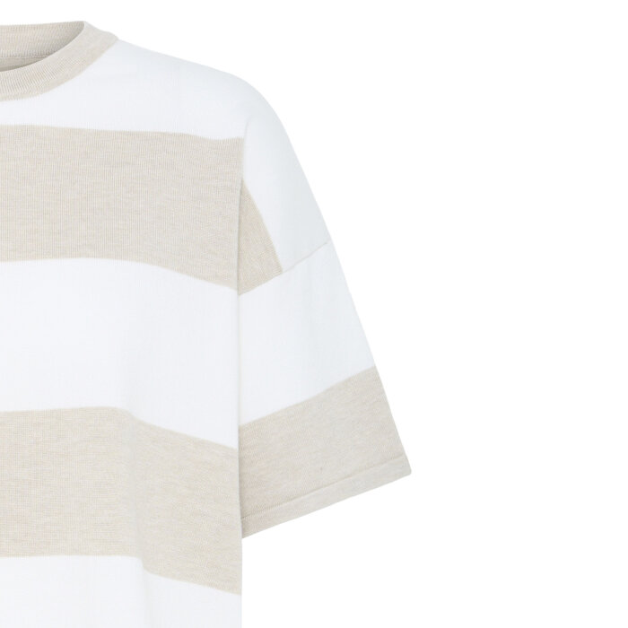 ICHI ( Dame ) - ICHI - IHLULS LOOSE SS | T-SHIRT WIDE OATMEAL