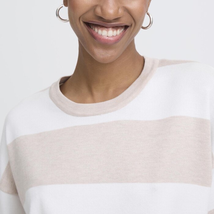 ICHI ( Dame ) - ICHI - IHLULS LOOSE SS | T-SHIRT WIDE OATMEAL