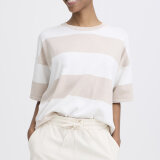 ICHI ( Dame ) - ICHI - IHLULS LOOSE SS | T-SHIRT WIDE OATMEAL