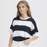 ICHI ( Dame ) - ICHI - IHLULS LOSSE SS | T-SHIRT WIDE TOTAL