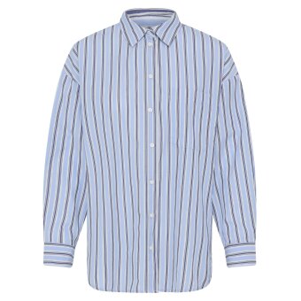 ICHI ( Dame ) - ICHI - IHFLUCA SH2 | SKJORTE BLUE STRIPE ICHI ( Dame ) - ICHI - IHFLUCA SH2 | SKJORTE BLUE STRIPE